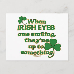The Irish Eyes Joke op leuke Irish Post Kaarten