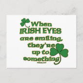 The Irish Eyes Joke op leuke Irish Post Kaarten (Voorkant)
