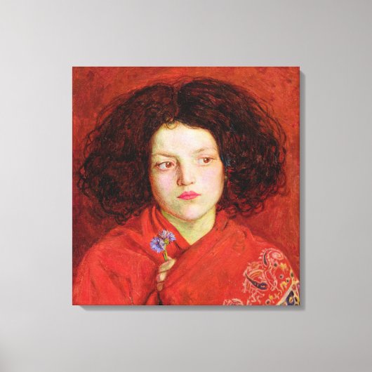 The Irish Girl, 1860 (olie op het canvas vastgeleg (Voorkant)