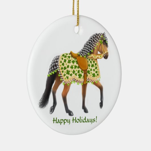 The Irish Shamrock Parade Horse Ornament (Rechts)