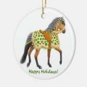 The Irish Shamrock Parade Horse Ornament (Links)