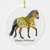 The Irish Shamrock Parade Horse Ornament (Achterkant)