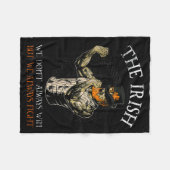 The Irish We Don't Always Win But We Always Fight  Fleece Deken (Voorkant (Horizontaal))