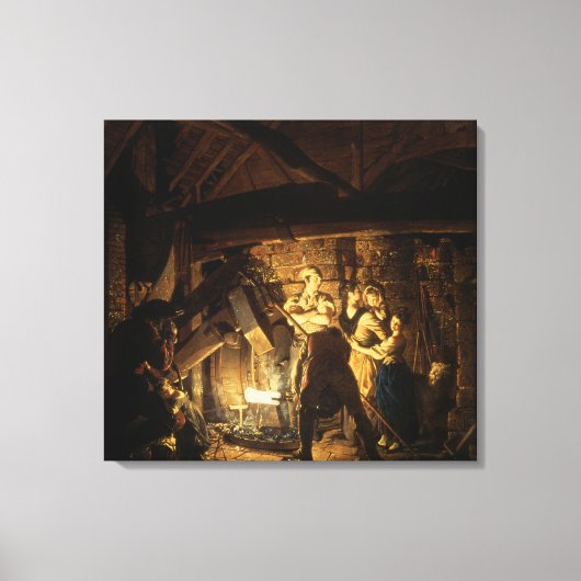 The Iron Forge, 1772 Canvas Afdruk (Voorkant)