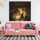 The Iron Forge, 1772 Canvas Afdruk (Insitu (Woonkamer))