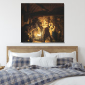 The Iron Forge, 1772 Canvas Afdruk (Insitu (Slaapkamer))