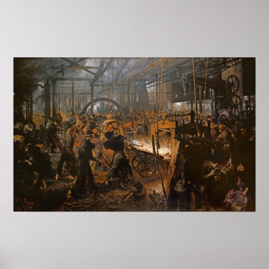 The Iron-Rolling Mill, 1875 Poster (Voorkant)