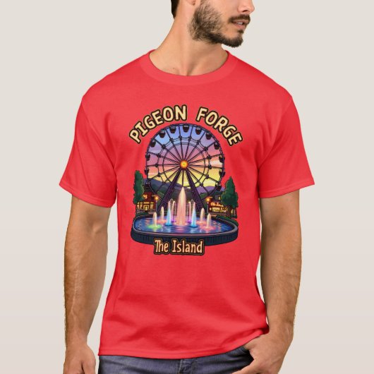 The Island - Pigeon Forge voor jongens en mannen T-shirt (Voorkant)