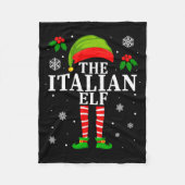 The Italian Elf Family Matching Christmas Pajama L Fleece Deken (Voorkant)