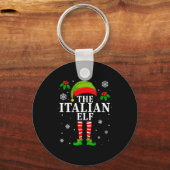 The Italian Elf Family Matching Christmas Pajama L Sleutelhanger (Voorkant)