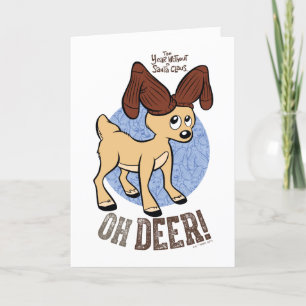 THE JAAR ZONDER EEN KERSTMAN™   Vixen "Oh Deer" Feestdagen Kaart