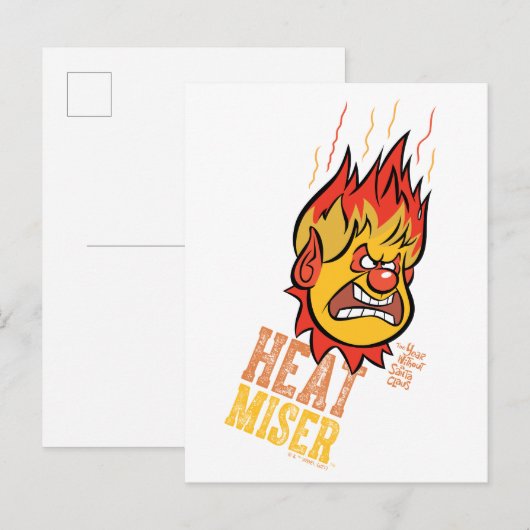 THE JAAR ZONDER EEN SANTA CLAUS™ Heat Miser Kookt Feestdagenkaart (Voorkant / Achterkant)