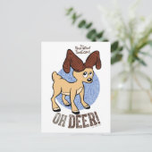 THE JAAR ZONDER EEN SANTA CLAUS™ | Vixen "Oh Deer" Feestdagenkaart (Staand voorkant)