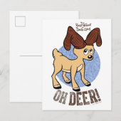 THE JAAR ZONDER EEN SANTA CLAUS™ | Vixen "Oh Deer" Feestdagenkaart (Voorkant / Achterkant)