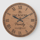 The JACKSON Family Wall Clock Grote Klok (Voorkant)