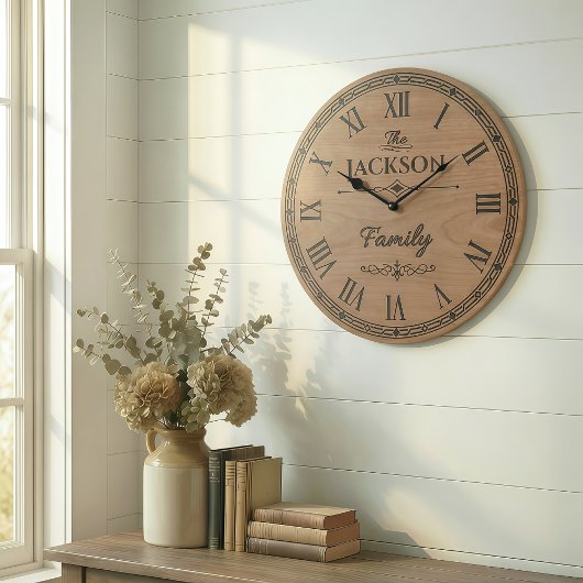 The JACKSON Family Wall Clock Grote Klok