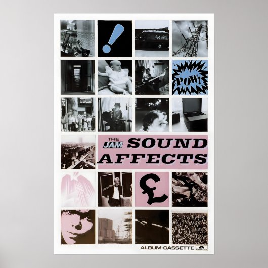 The Jam 1980 Sound Affects (MEGA ZELDZAAM) Engels Poster (Voorkant)