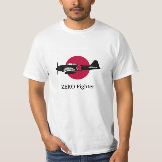 The Japanese flag and Zero fighter T-shirt (Voorkant)
