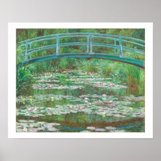 "THE JAPANESE FOOTBRIDGE" 1899 CLAUDE MONET POSTER (Voorkant)