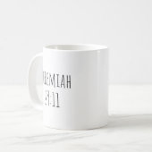The "Jeremiah 29:11" Mug Koffiemok (Voorkant links)