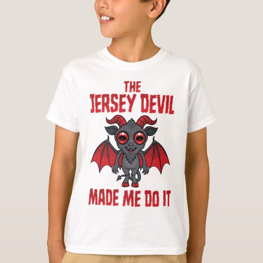 The Jersey Devil Made Me Do It T-shirt (Voorkant)