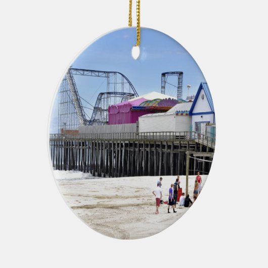 The Jersey Shore at Seaside Heights Keramisch Ornament (Rechts)