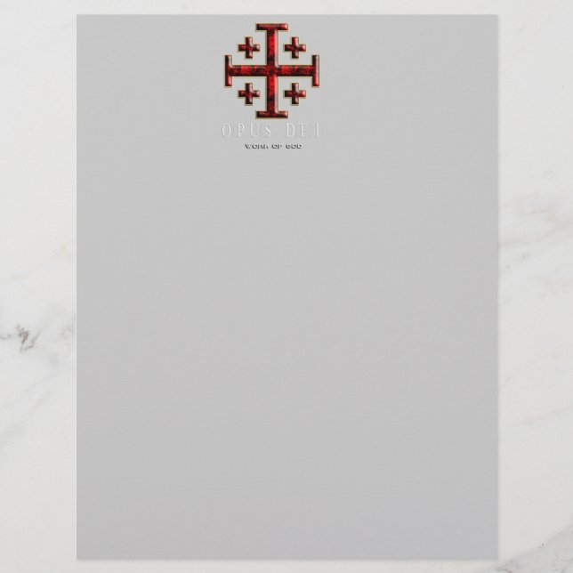 The Jerusalem Cross - ver 1 - Opus Dei - Black (Voorkant)