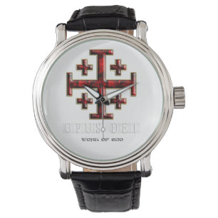 The Jerusalem Cross - ver 1 - Opus Dei - Black Horloge