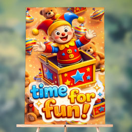 The jesters grand toybox toybox party acryl bord