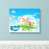 The Jetsons | Afdruk van het familiezeildoek Canvas Afdruk (Insitu (Houten vloer))