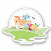 The Jetsons | Familie vliegende auto Sticker (Voorkant)