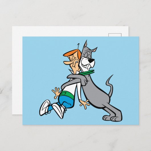 The Jetsons | George & Astro Hug Briefkaart (Voorkant / Achterkant)