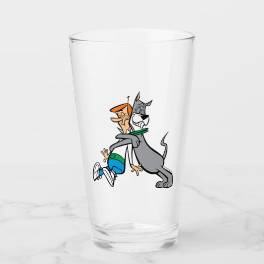 The Jetsons | George & Astro Hug Glas (Voorkant)