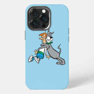 The Jetsons   George & Astro Hug iPhone 13 Pro Hoesje