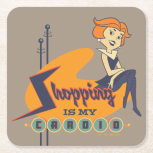 The Jetsons   Winkelen is mijn therapie Kartonnen Onderzetters