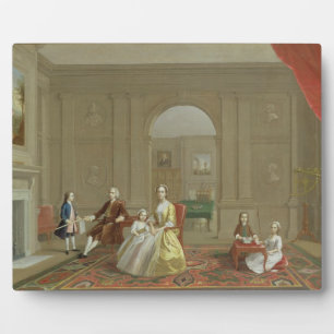 The John Bacon Family, c.1742-43 (olie op canvas) Fotoplaat