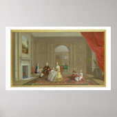 The John Bacon Family, c.1742-43 (olie op canvas) Poster (Voorkant)