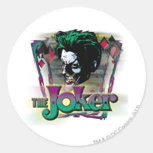 The Joker - Face and Logo Ronde Sticker