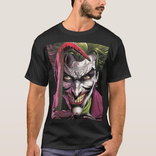 The Joker – Madness Unleashed Comic Art T-shirt (Voorkant)