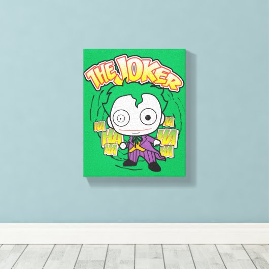 The Joker - Mini Canvas Afdruk (Insitu (Houten vloer))
