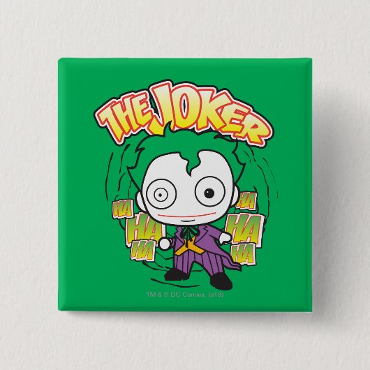 The Joker - Mini Vierkante Button 5,1 Cm (Voorkant)
