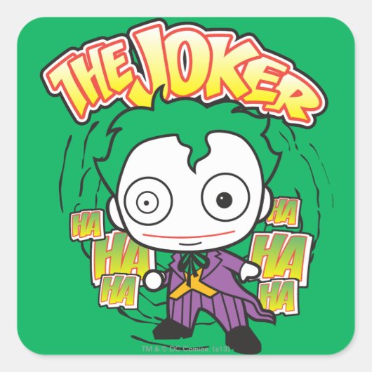The Joker - Mini Vierkante Sticker (Voorkant)