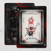 The Joker & Zijne Pitbull Halloween Party Card Kaart (Voorkant / Achterkant)