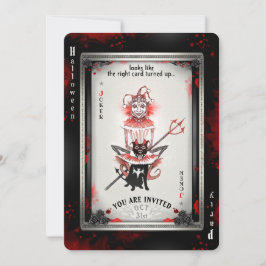 The Joker & Zijne Pitbull Halloween Party Card Kaart