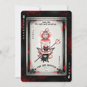 The Joker & Zijne Pitbull Halloween Party Card Kaart