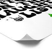 The Jolliest On The Naughty List Funny Christmas  Poster (Hoek)