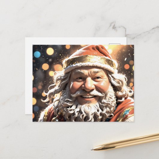 The 'Jolly Belly' Christmas Cheer  Feestdagenkaart (Voorkant / Achterkant in situ)