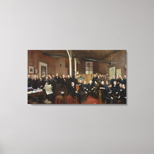 The Journal des Debats, 1889 Canvas Afdruk (Voorkant)