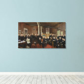 The Journal des Debats, 1889 Canvas Afdruk (Insitu (Houten vloer))