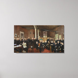 The Journal des Debats, 1889 Canvas Afdruk